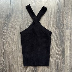 House of Harlow Cross Neck Halter Top